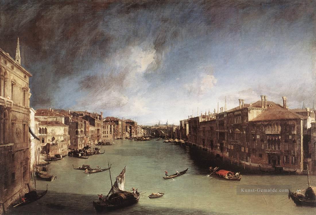 CANALETTO Grand Canal Blick nach Nordosten Von Palazo Balbi Toward The Rial Canaletto Venedig Bridge Ölgemälde